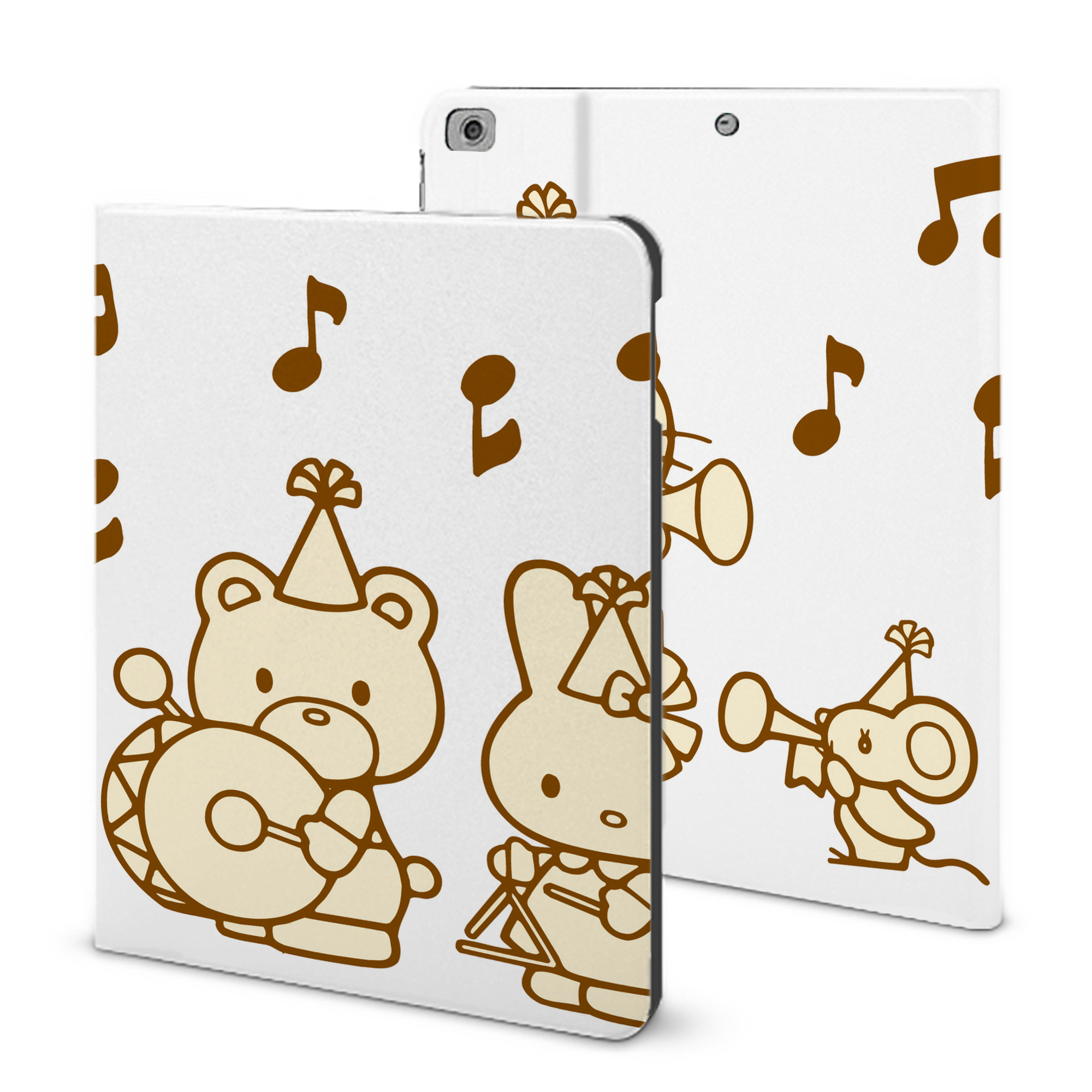 （画像用） Hello Kitty ハローキティ IPad ケース ブック型 PUレザー TPU 耐衝撃 軽量 薄型 ペン収納なし 全面保護 IPad 各モデル対応
